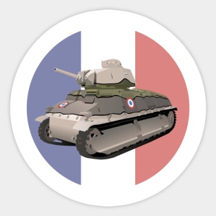 SOMUA S35 WW2 French Tank Sticker